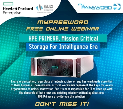 myPassword webinar HPE Primera, Mission Critical Storage For Intelligence Era