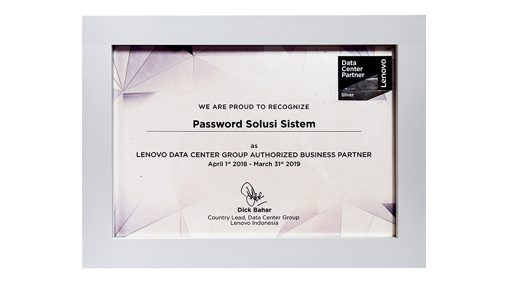 Lenovo Data Center Group Authorized Business Partner