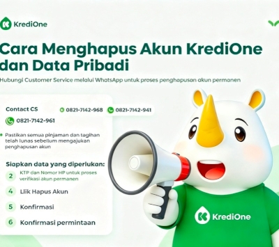 Cara Menghapus Data Kredione dan Cara Hapus Akun Kredione